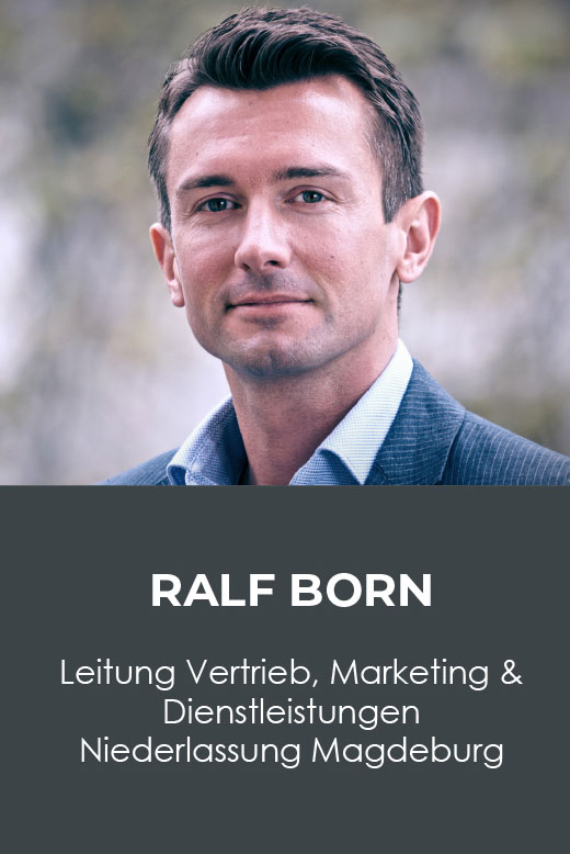 Porträt eines Mannes mit Berufsbezeichnung und Name.